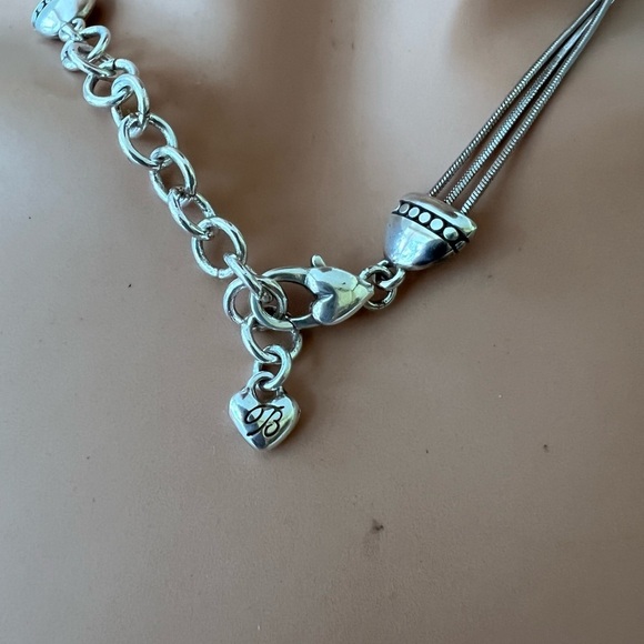 Brighton Eve Delight Short Leaf Necklace silver plated excellent. Condition … - Picture 4 of 6